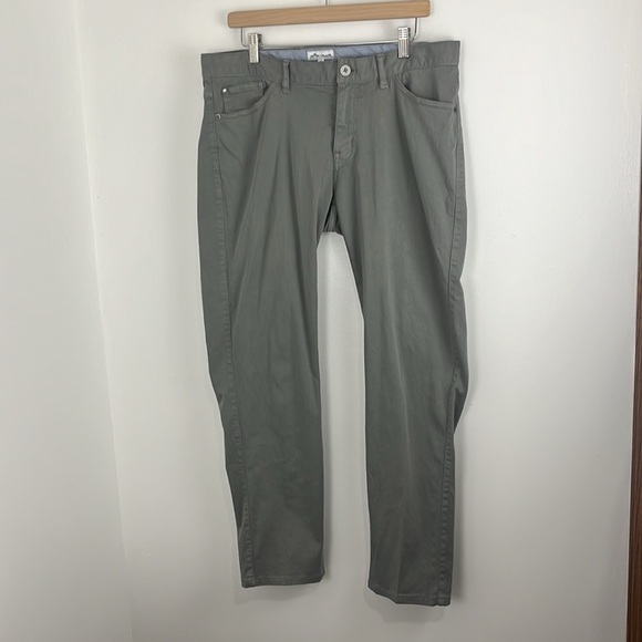 Peter Millar Grey-Brown Cotton Chinos - Picture 2 of 11